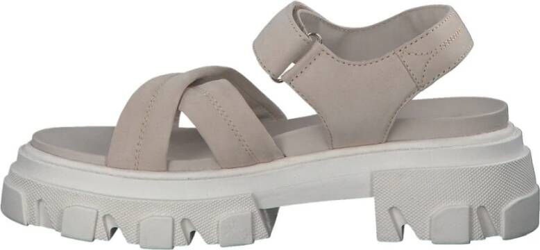 marco tozzi Flat Sandals Beige Dames