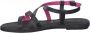 Marco tozzi Casual Low Heel Sandals Zwart Dames - Thumbnail 4
