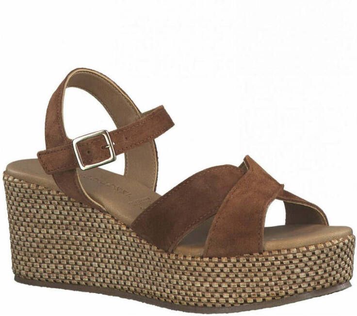 marco tozzi Flat Sandals Bruin Dames