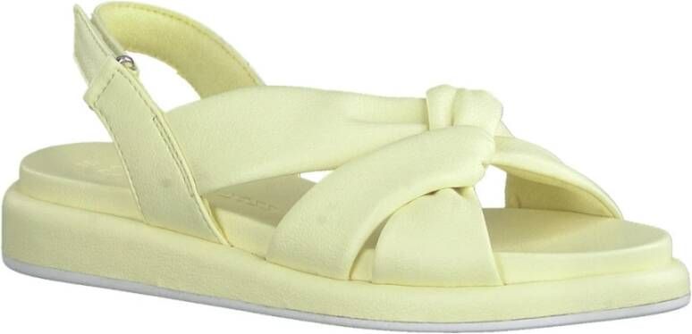 marco tozzi Flat Sandals Geel Dames