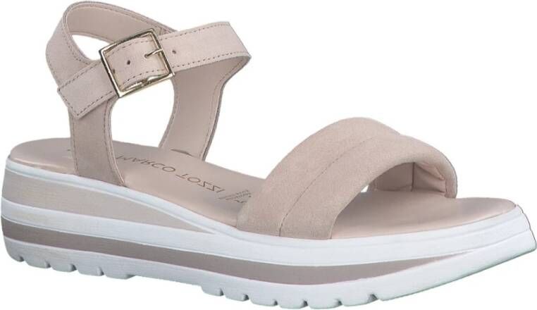 marco tozzi Flat Sandals Roze Dames