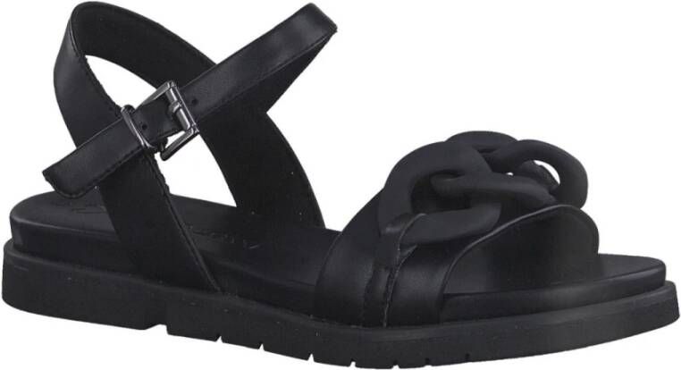 marco tozzi Flat Sandals Zwart Dames