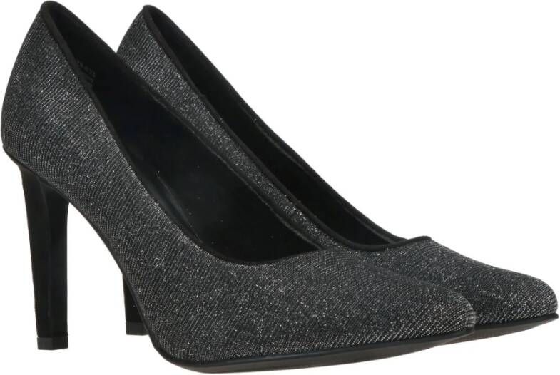 marco tozzi Glitter Pump Black Dames