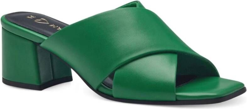 marco tozzi Groene platte sandalen voor vrouwen Green Dames