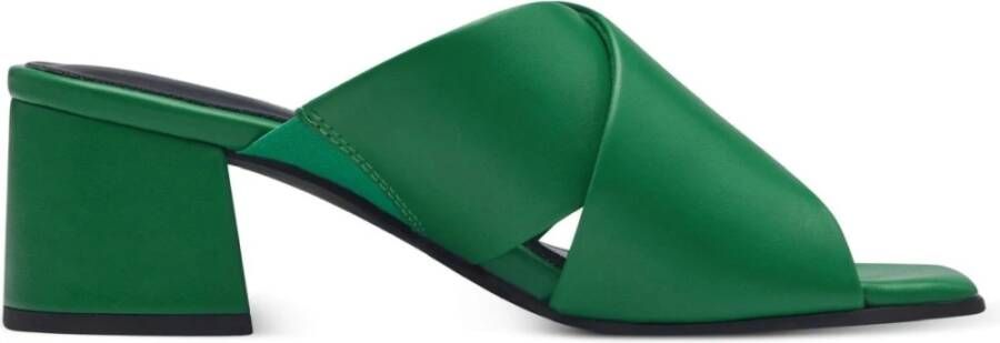 marco tozzi Groene platte sandalen voor vrouwen Green Dames