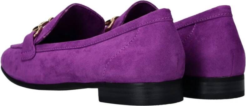 marco tozzi Paarse Vegan Loafer met Gouden Ketting Purple Heren