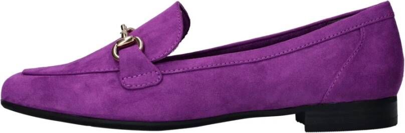 marco tozzi Paarse Vegan Loafer met Gouden Ketting Purple Heren