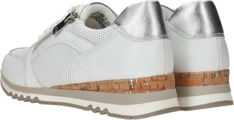 marco tozzi Sportieve Witte Vegan Sneaker voor Dames White Dames