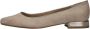 Marco tozzi Stijlvolle beige ballerina met metallic detail Beige - Thumbnail 9