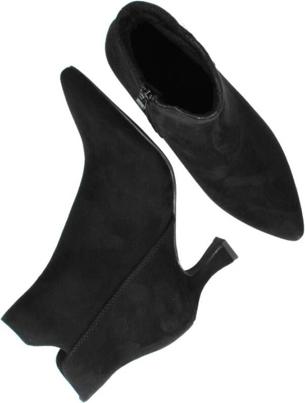 marco tozzi Stijlvolle Zwarte Suedine Enkellaars Black Dames