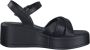 Marco tozzi Zwarte platte sandalen voor vrouwen Black Dames - Thumbnail 6