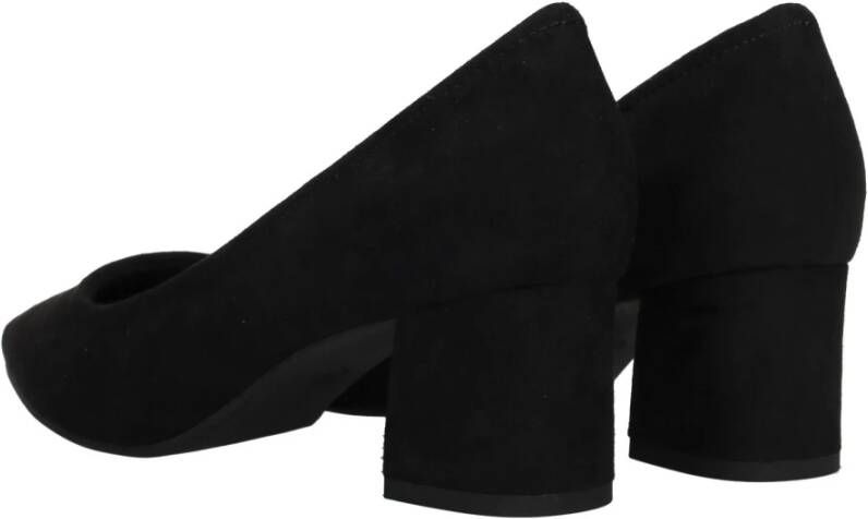 marco tozzi Zwarte Suedine Puntneus Pump Black Dames