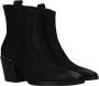 Marco tozzi Zwarte Western Stijl Enkellaars Black Dames - Thumbnail 5