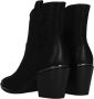 Marco tozzi Zwarte Western Stijl Enkellaars Black Dames - Thumbnail 6