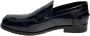 Marechiaro 1962 Blauwe leren mocassin rubberen zool Blue Heren - Thumbnail 2