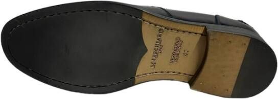 Marechiaro 1962 Blauwe leren mocassin rubberen zool Blue Heren