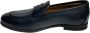 Marechiaro 1962 Blauwe leren mocassins antislipzool Blue Heren - Thumbnail 2