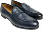 Marechiaro 1962 Blauwe leren mocassins antislipzool Blue Heren - Thumbnail 3