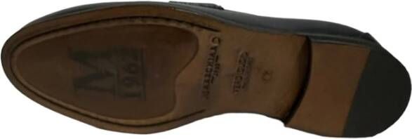 Marechiaro 1962 Blauwe leren mocassins antislipzool Blue Heren