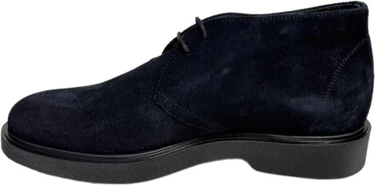 Marechiaro 1962 Blauwe Suède Lage Schoenen Rubberen Zool Blue Heren
