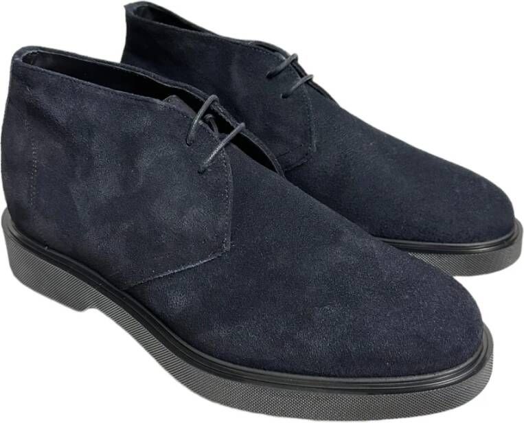 Marechiaro 1962 Blauwe Suède Lage Schoenen Rubberen Zool Blue Heren