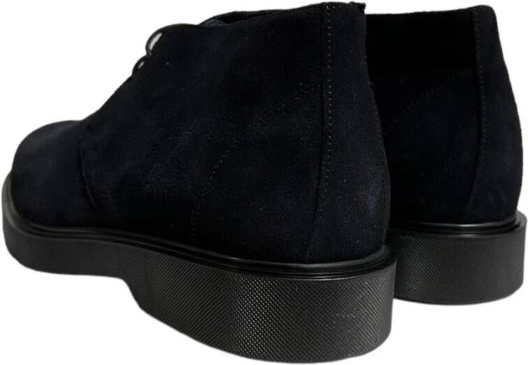 Marechiaro 1962 Blauwe Suède Lage Schoenen Rubberen Zool Blue Heren