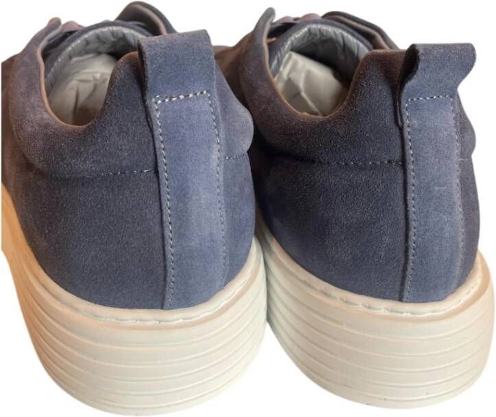 Marechiaro 1962 Blauwe Suède Sneakers 3624.Cam Jeans