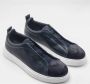 Marechiaro 1962 Blauwe Suède Sneakers met Elastische Veters - Thumbnail 2