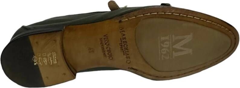 Marechiaro 1962 Groene leren dubbele gesp mocassin Green Heren