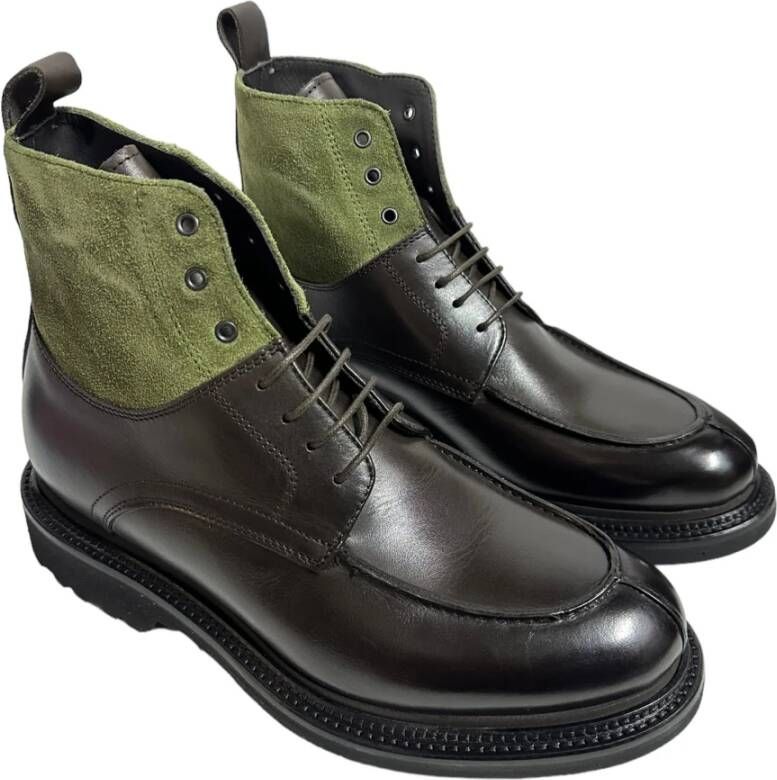 Marechiaro 1962 Klassieke Leren Gevechtslaarzen Brown Heren