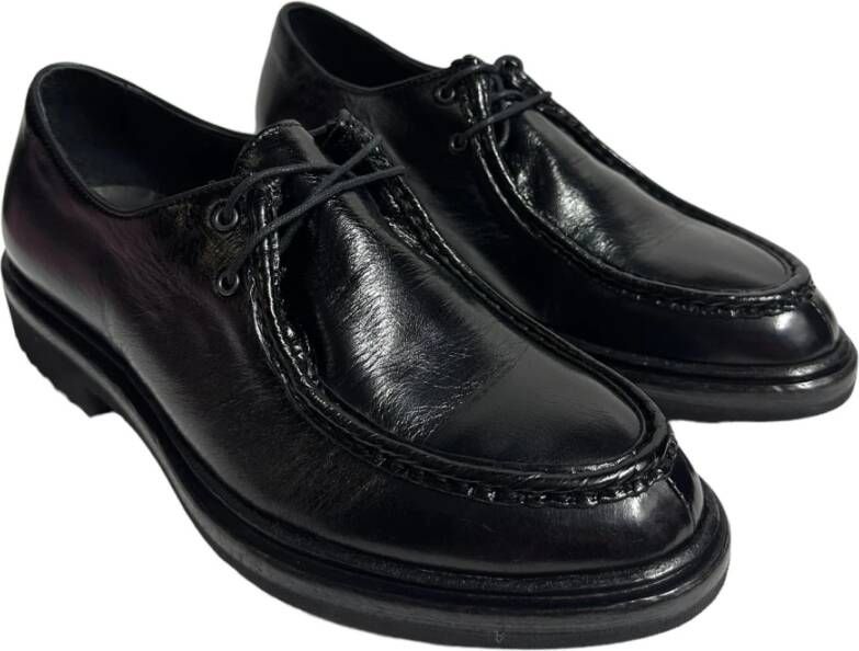 Marechiaro 1962 Lage Polyester Veterschoenen Ingenieursstijl Black Heren