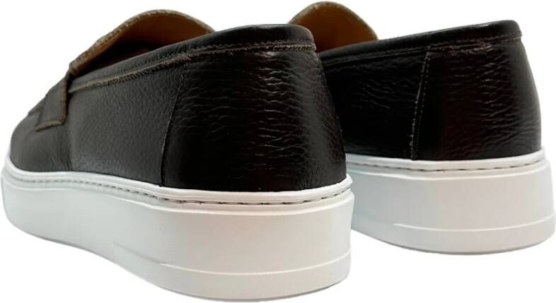 Marechiaro 1962 Polyester Loafers met hoge rubberen zool Brown Heren
