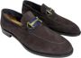 Marechiaro 1962 Suède Mocassin met Gouden Accessoire Brown Heren - Thumbnail 3