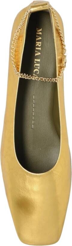 Maria Luca Augusta leren balletflats Yellow Dames