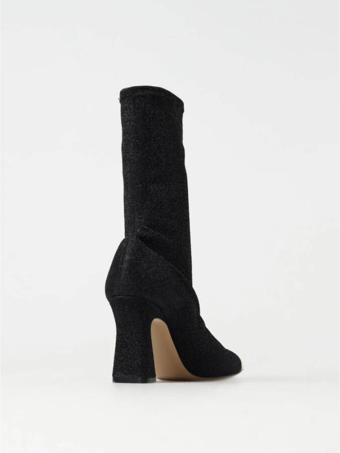 Maria Luca Gouden Cap Toe Glitter Enkellaarzen