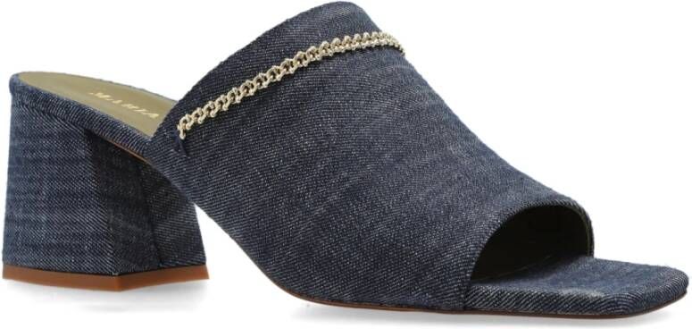 Maria Luca Hak slippers Blue Dames
