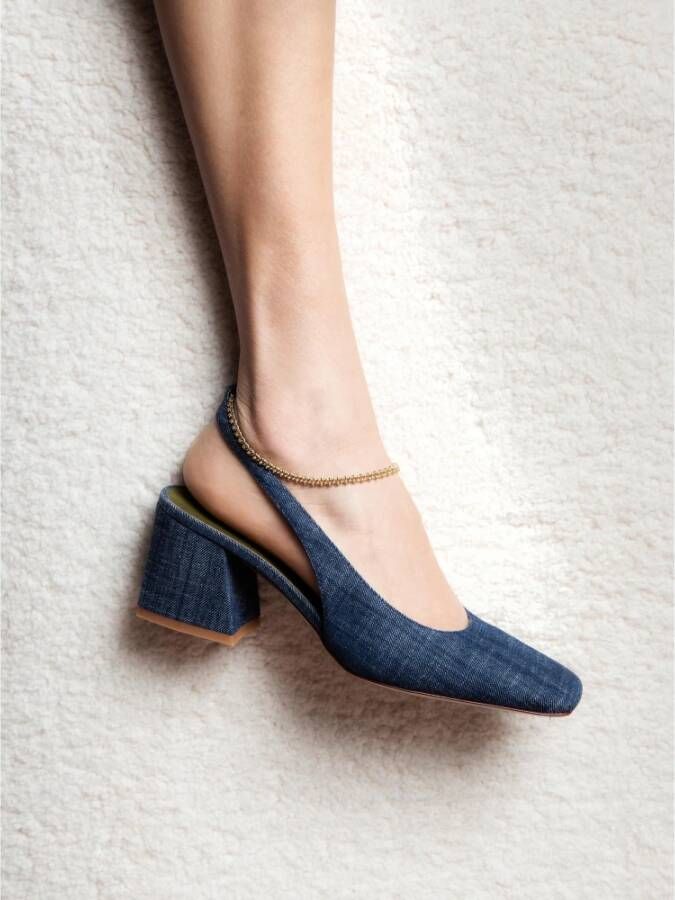 Maria Luca High Heel Sandals Blue Dames