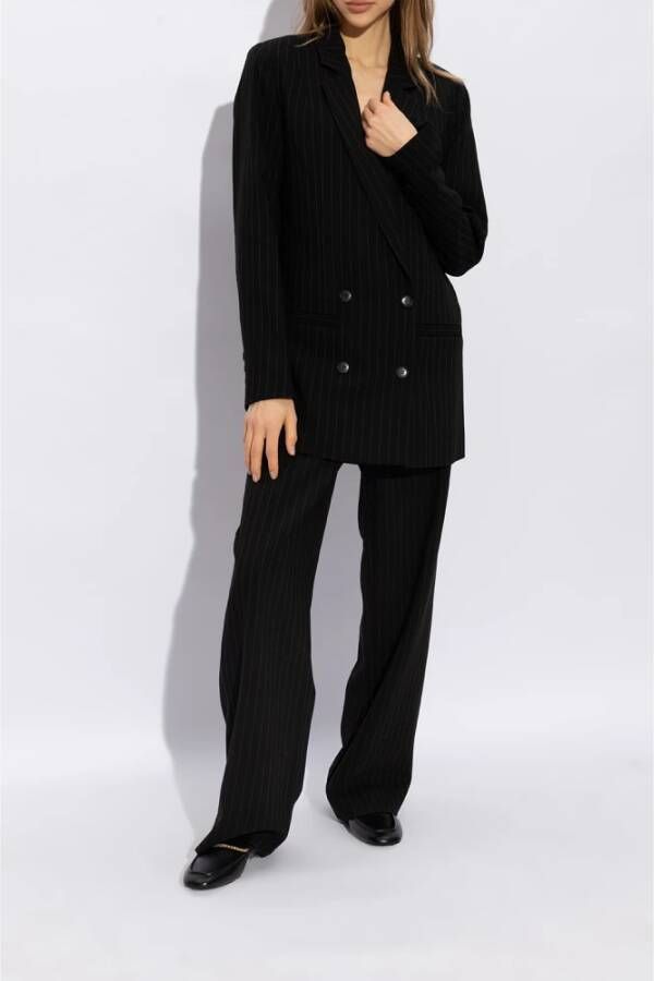 Maria Luca Leren loafers Black Dames