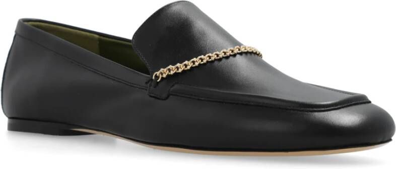 Maria Luca Leren loafers Black Dames