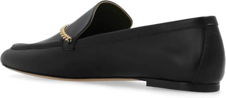 Maria Luca Leren loafers Black Dames