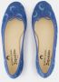 Marine Serre Blauwe Denim Ballerina Instappers Blue Dames - Thumbnail 4
