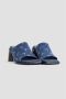 Marine Serre Maan Allover Print Denim Hakken Muiltjes Blue Dames - Thumbnail 2