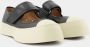 Marni Chunky Slip-On Touch Strap Sandalen Black Dames - Thumbnail 9