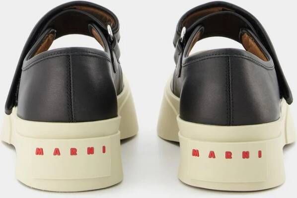 Marni Leren Mary Jane sneakers Wit - Foto 14