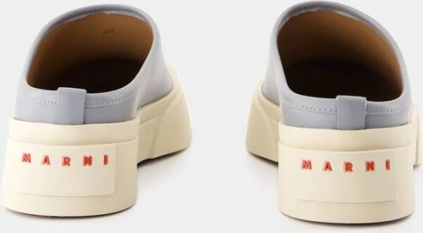 Marni Blauwe Dolfijn Kalfsleren Sneakers