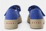 Marni Blauwe Katoenen Platform Sneakers met Band Blue Dames - Thumbnail 4