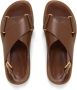 Marni Bruine platte sandalen voor vrouwen Bruin Dames - Thumbnail 4