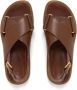 Marni Bruine platte sandalen voor vrouwen Bruin Dames - Thumbnail 4