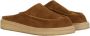 Marni Bruine Suède Logo Sandalen Slip-On Brown Heren - Thumbnail 2