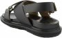 Marni Leren Criss-Cross Platte Sandalen Black Dames - Thumbnail 6